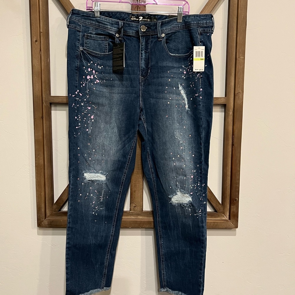 NWT  LIMITED EDITION 7 Ankle Skinny Jean 18W